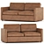Modern Leather Sofa 2017 V-Ray 3D model small image 1