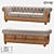 Modern Wood Fabric Sofa Bed 3D model small image 1