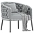 Alma Lounge Armchair Collection - Stylish and Modern 3D model small image 1