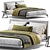 Zanotta Talamo Bed 3D Model 3D model small image 1