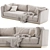 Modern Leather Sofa: Dorian ULIVI 3D model small image 1