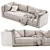 Modern Leather Sofa: Dorian ULIVI 3D model small image 2