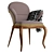 Ethereal Elegance Rolling Armchair 3D model small image 6