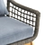 Adara Outdoor Dining Chair 3D model small image 4