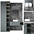 Modern Bathroom Set with Illuminated Mirror 3D model small image 1