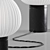 Chanya Black Marble Table Lamp 3D model small image 2