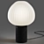 Chanya Black Marble Table Lamp 3D model small image 3