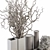 Elegant White Beige Bouquet Set 3D model small image 4