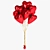 Heart Foil Fountain 3D Model 3D model small image 2