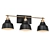 Sleek Black 3-Light Vanity 3D model small image 1