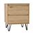 Rialto Bedside Table Cabinet 3D model small image 1