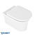 Duravit White Tulip Hanging Toilet 3D model small image 1