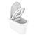 Duravit White Tulip Hanging Toilet 3D model small image 2