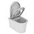 Duravit White Tulip Hanging Toilet 3D model small image 3