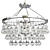 Elegant Crystal Chandelier Light Fixtures 3D model small image 1