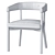 Elegant Barbuda Dining Armchair 3D model small image 5