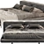 Modern Zenit Bed in Millimeters 3D model small image 2