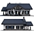 Modern Wood Home Model 3D model small image 3