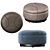 Minotti TUFFET 2017 Pouf Design 3D model small image 3