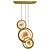 Antique Gold Moon Sculpture Lamp 3D model small image 2