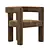 Elegant Black Stature Chair 3D model small image 2