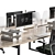 Modern Oval Office Set 2015 3D model small image 6
