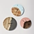 Wowbotanica Wood & Epoxy Wall Clock 3D model small image 2