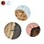 Wowbotanica Wood & Epoxy Wall Clock 3D model small image 5