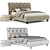 Modern DORIAN Bed Collection 3D model small image 3