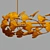 Elegant White Floral Chandelier 3D model small image 4