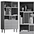 Bilbao Oak Veneer Bookcase Shelf 3D model small image 6