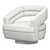 Modern Design RUSSEL Armchair 3D model small image 2