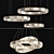 Bertolda Glass Metal Pendant Collection 3D model small image 1