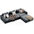 Elegant Poliform Bristol with Ottoman 3D model small image 3