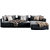 Elegant Poliform Bristol with Ottoman 3D model small image 5