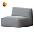 Contemporary Ginosa Armchair Design 3D model small image 1