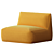 Contemporary Ginosa Armchair Design 3D model small image 4