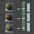 Seamless Fabric PBR Material Pack 3D model small image 2