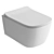 Italian ArtCeram A16 White Toilet 3D model small image 2