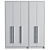 Modern Melamine 3D Model Kit 3D model small image 3