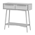 "Elegant White Bruni Console 3D model small image 6