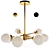 Sleek Modern Linear Sputnik Chandelier 3D model small image 1