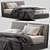 
Luxury Memory Foam Bed with Storage 3D model small image 1