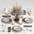 Modern TableWare Set 03 Ensemble 3D model small image 1