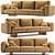Modern Rustic UTAN Sofa 3D model small image 1