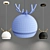 Elegant LED Metal Pendant Light 3D model small image 3