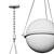 Vintage-Inspired Sutter Pendant Light 3D model small image 4