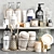 High Quality Bathroom Accessories Set 3D model small image 1
