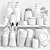 High Quality Bathroom Accessories Set 3D model small image 6