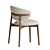 Modern Wood Dining Chair Oleandro 3D model small image 2